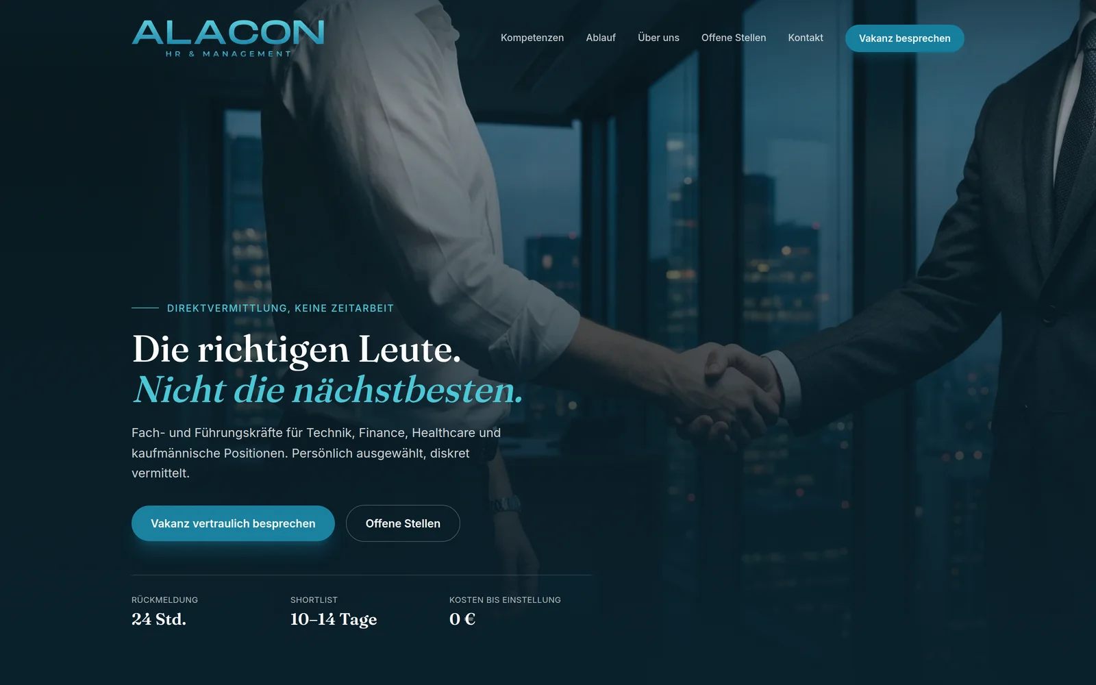Alacon HR – Personalvermittlung für Fach- und Führungskräfte