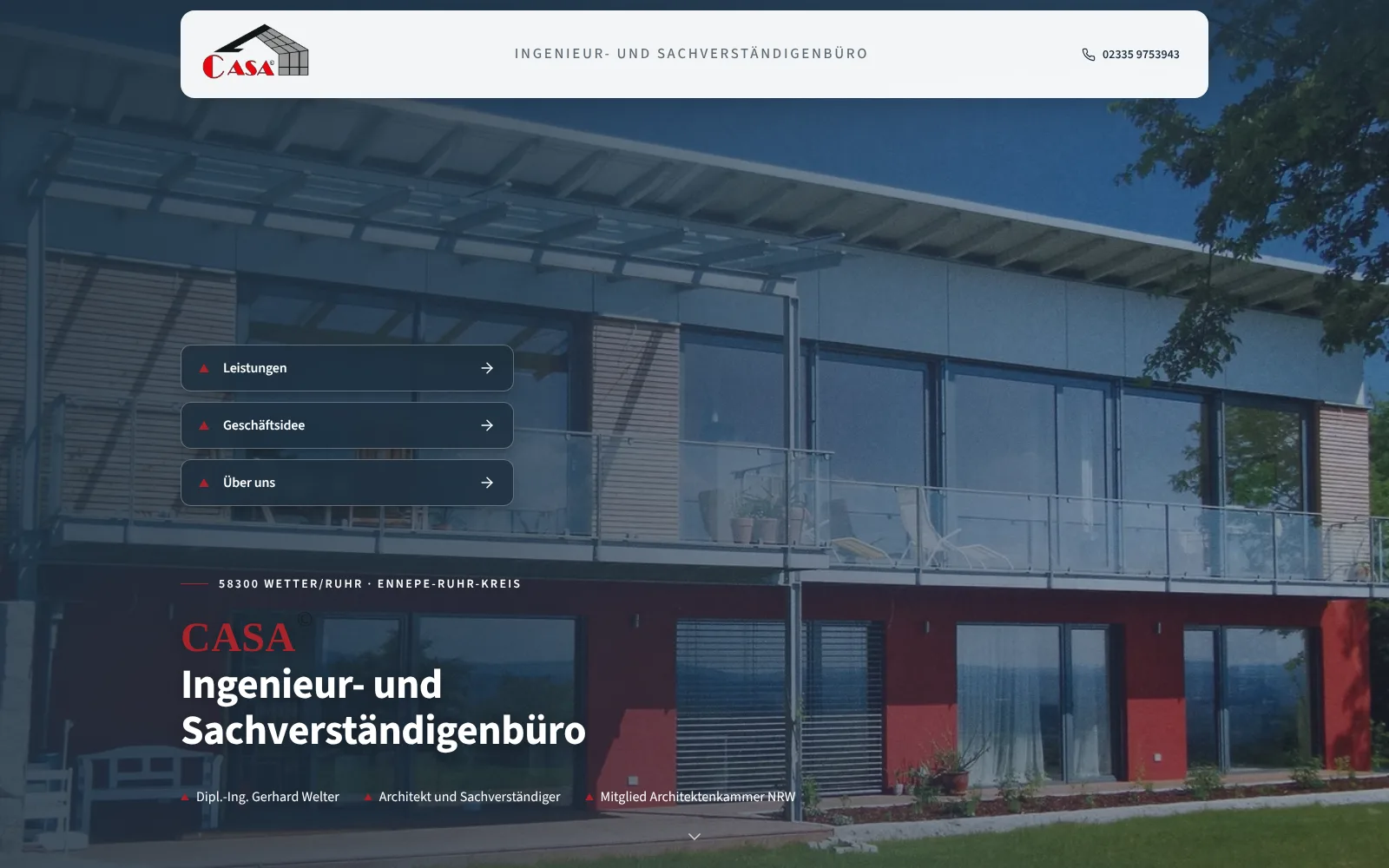 CASA Ingenieur- und Sachverständigenbüro – Bauberatung und Immobilienbewertung in Wetter/Ruhr