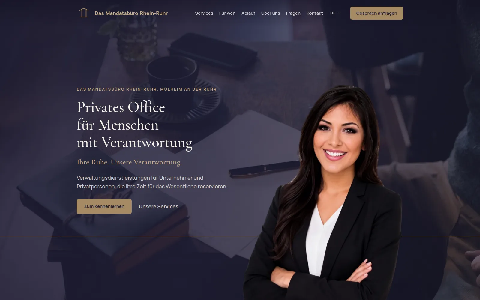 Das Mandatsbüro Rhein-Ruhr – privates Office und Verwaltungsdienstleistungen in Mülheim an der Ruhr