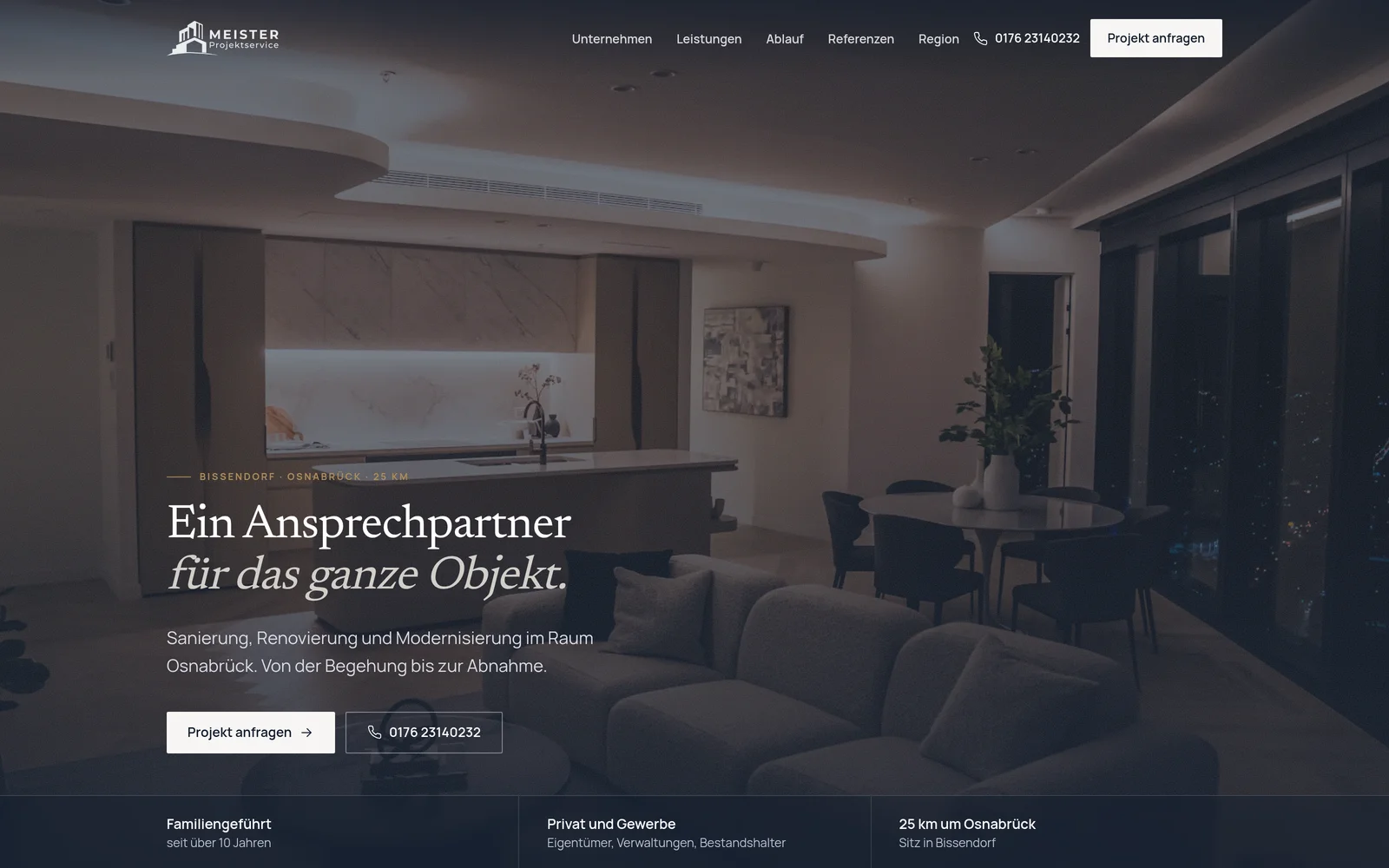 Meister Projektservice – Sanierung & Renovierung im Raum Osnabrück